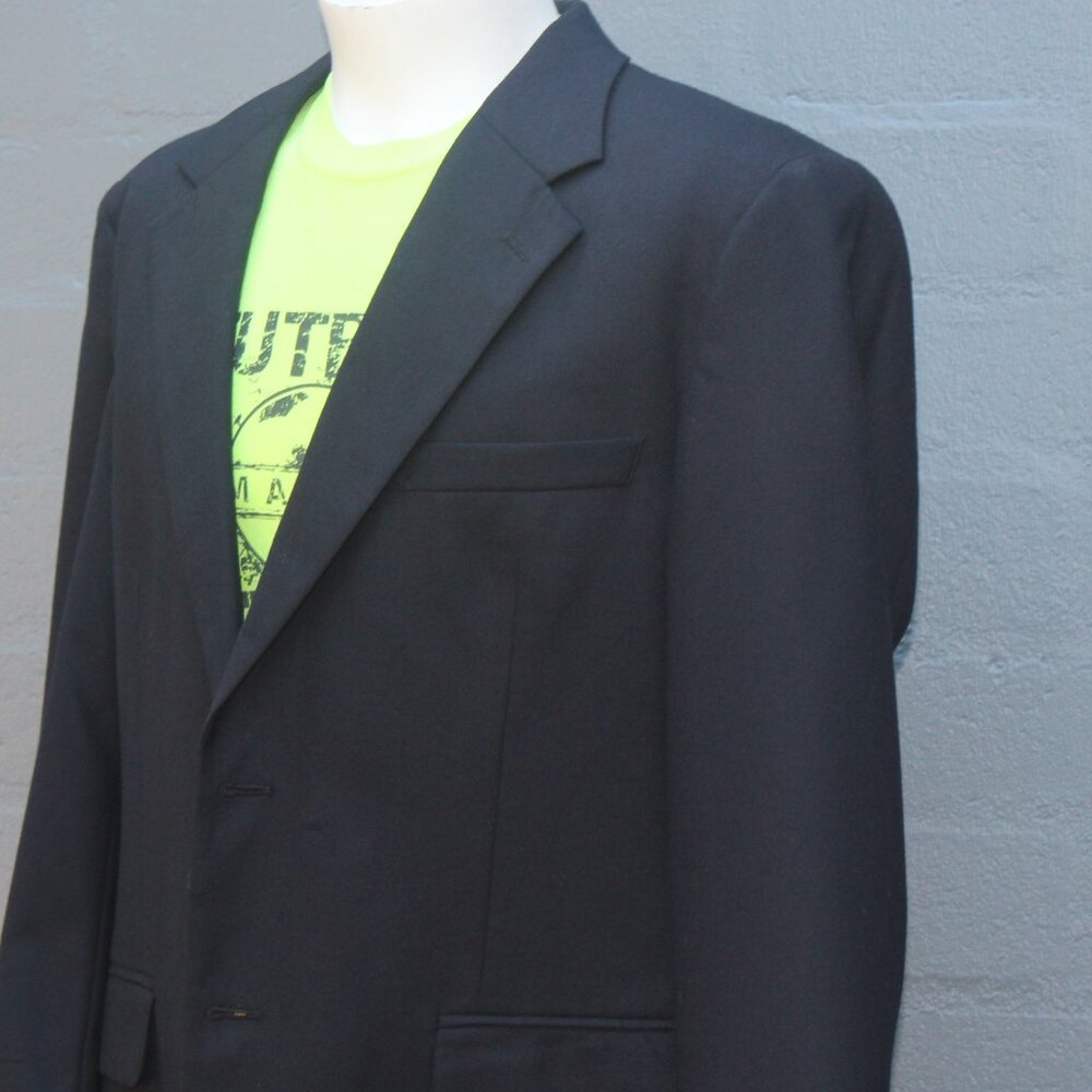 Savile Row Men's Suit wool Jacket with gold tone buttons size S/R